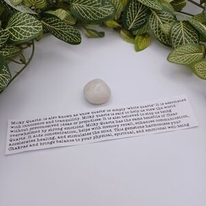 🎁 FREE gift with purchase! Milky Quartz Stone